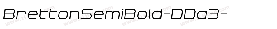 BrettonSemiBold-DDa3字体转换