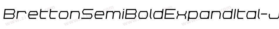 BrettonSemiBoldExpandItal-JjGK字体转换