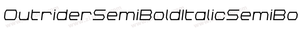 OutriderSemiBoldItalicSemiBoldItalic-rZL9字体转换