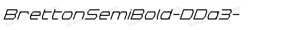 BrettonSemiBold-DDa3字体转换