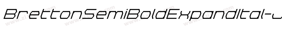 BrettonSemiBoldExpandItal-JjGK字体转换