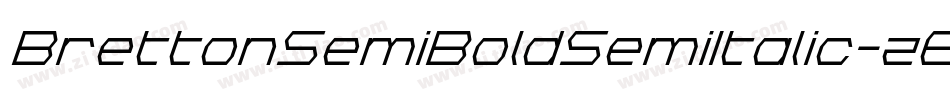 BrettonSemiBoldSemiItalic-z6RL字体转换