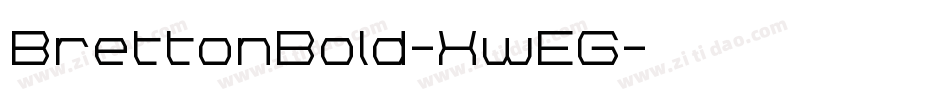 BrettonBold-XwEG字体转换