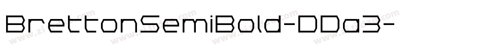BrettonSemiBold-DDa3字体转换