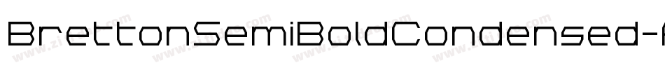 BrettonSemiBoldCondensed-A3mg字体转换