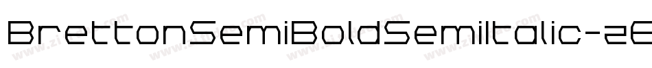 BrettonSemiBoldSemiItalic-z6RL字体转换