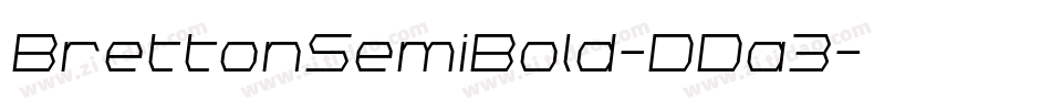 BrettonSemiBold-DDa3字体转换