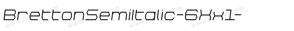 BrettonSemiItalic-6Xx1字体转换