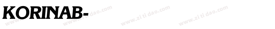 KORINAB字体转换