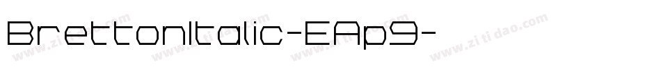 BrettonItalic-EAp9字体转换