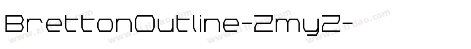 BrettonOutline-ZmyZ字体转换