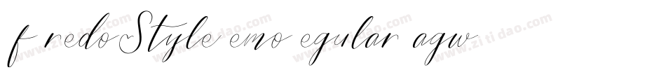CfFredoStyleDemoRegular-agwJ字体转换