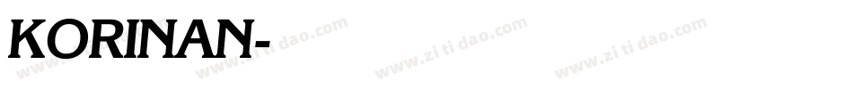 KORINAN字体转换