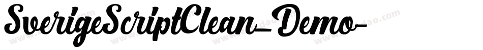 SverigeScriptClean_Demo字体转换
