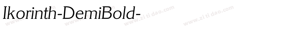 Ikorinth-DemiBold字体转换
