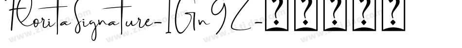 FloritaSignature-1Gn9Z字体转换