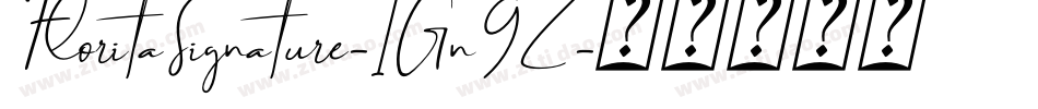 FloritaSignature-1Gn9Z字体转换