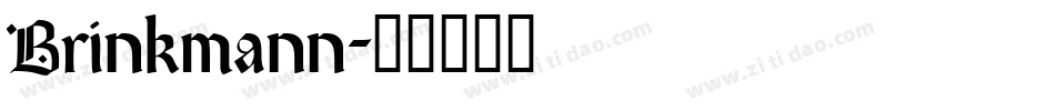 Brinkmann字体转换