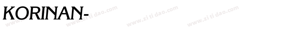 KORINAN字体转换