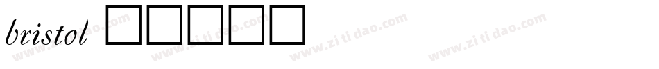 bristol字体转换