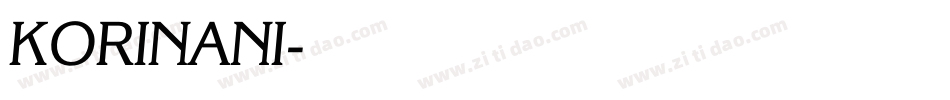 KORINANI字体转换