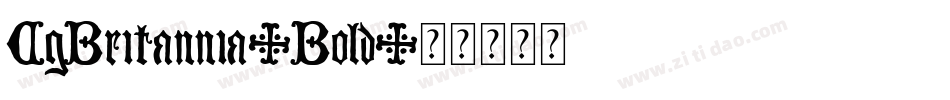 CgBritannia-Bold字体转换