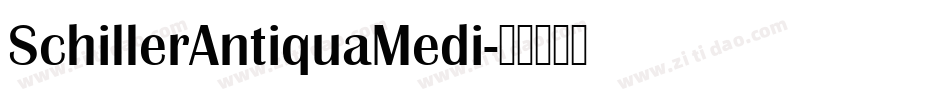 SchillerAntiquaMedi字体转换