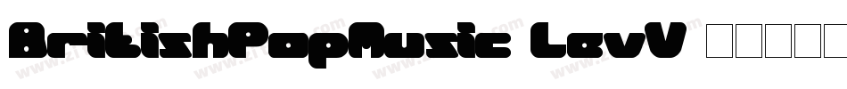 BritishPopMusic-levV字体转换