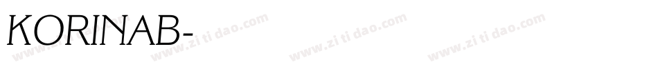 KORINAB字体转换