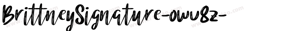BrittneySignature-owv8z字体转换