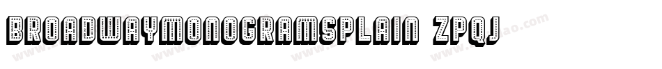 BroadwayMonogramsPlain-ZpqJ字体转换