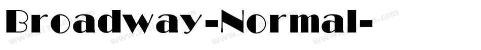 Broadway-Normal字体转换
