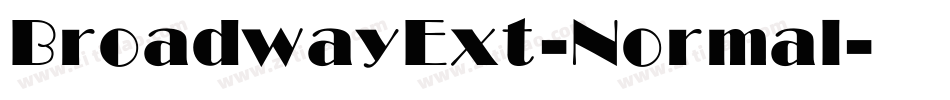 BroadwayExt-Normal字体转换