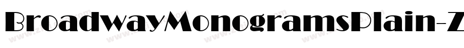 BroadwayMonogramsPlain-ZpqJ字体转换