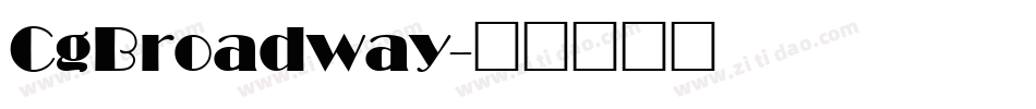 CgBroadway字体转换