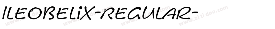 Ileobelix-Regular字体转换