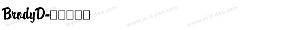 BrodyD字体转换