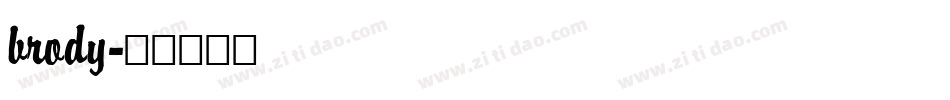 brody字体转换