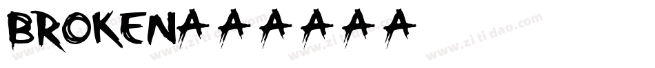 BROKEN字体转换