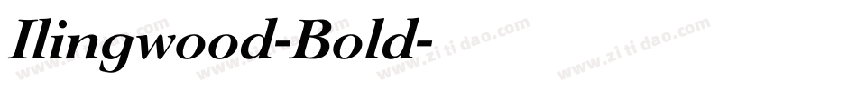 Ilingwood-Bold字体转换