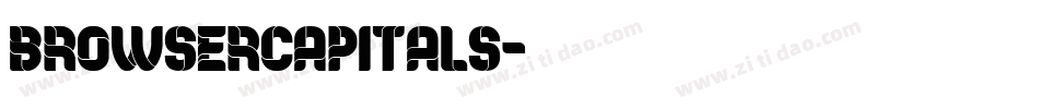 BrowserCapitals字体转换