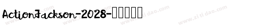 ActionJackson-2O28字体转换