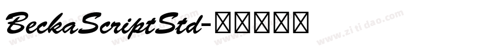 BeckaScriptStd字体转换