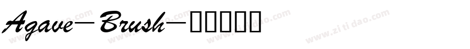 Agave-Brush字体转换