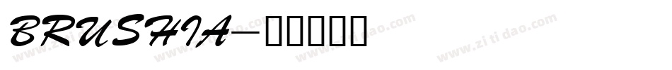 BRUSHIA字体转换