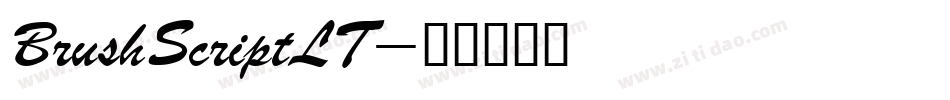 BrushScriptLT字体转换