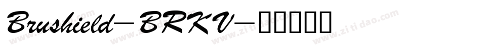 Brushield-BRKV字体转换