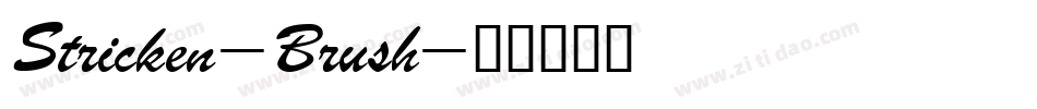 Stricken-Brush字体转换