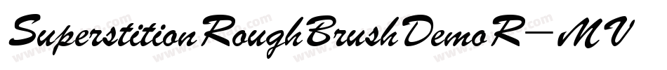 SuperstitionRoughBrushDemoR-MVWgx字体转换
