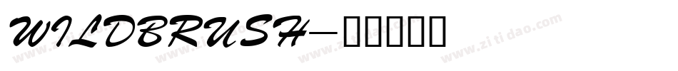 WILDBRUSH字体转换